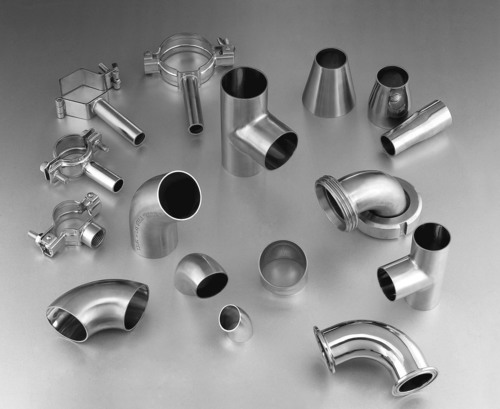 Stainless Steel Tube Fittings - Stainless Steel, Round, Polished Finish | Temperature Resistant, Leak Proof Design, Standard Sizes