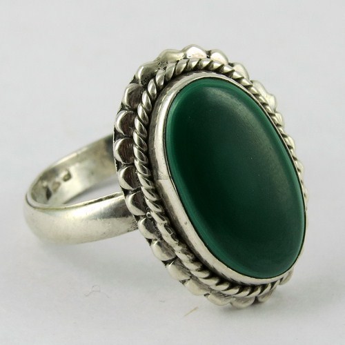 Stylish Malachite 925 Sterling Silver Ring