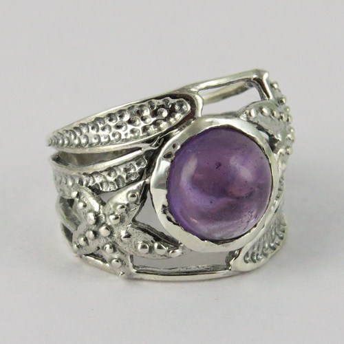 Fashion Silver Jewelry ethyst 925 Sterling Silver Ring