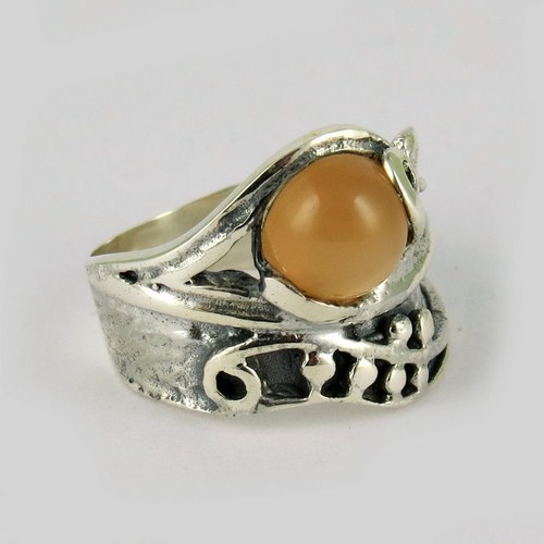 Indian Silver Jewelry Suppliers Moonstone 925 Sterling Silver Ring