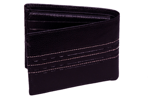 Black Leather Mens Wallet