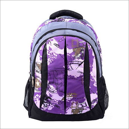 Laptop Back Pack Bags - Polyester, 18x12x6 inches, Purple | Durable Material, Multiple Compartments, Lightweight, Water Resistant, Padded Straps