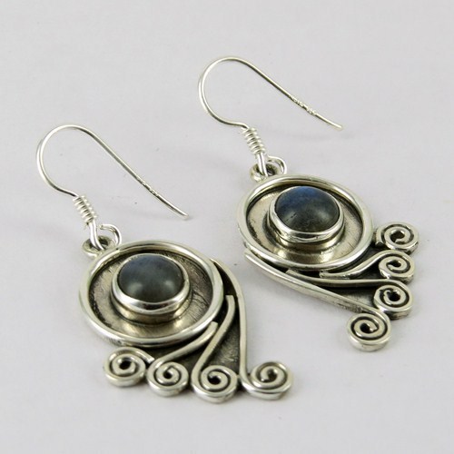 Shocking Beauty Labradorite 925 Sterling Silver Earring