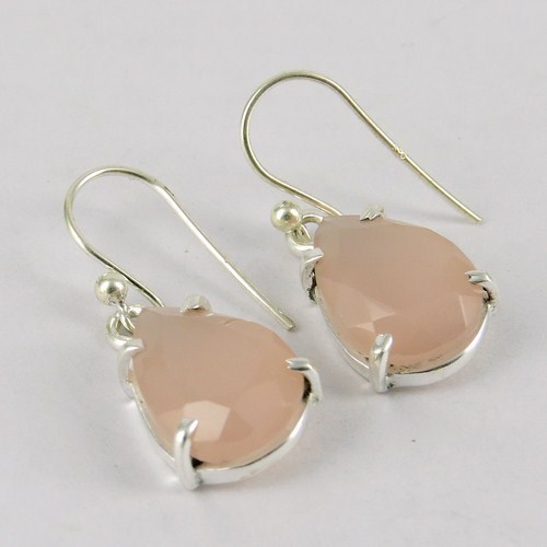 Awesome Design Chalcedony 925 Sterling Silver Earring