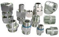 Nickel Alloy Forged Fittings - Nickel, All Standard Sizes, Silver | Threaded Designs, Tight Fitting, Anti-abrasion Surface Finish