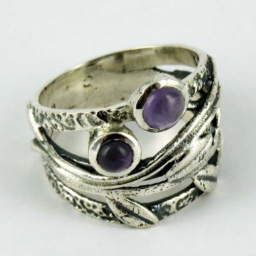 Passion !! Amethyst 925 Sterling Silver Ring