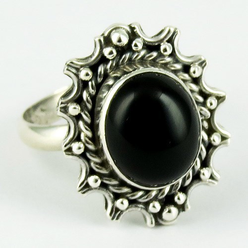 Black Onyx 925 Sterling Silver Ring