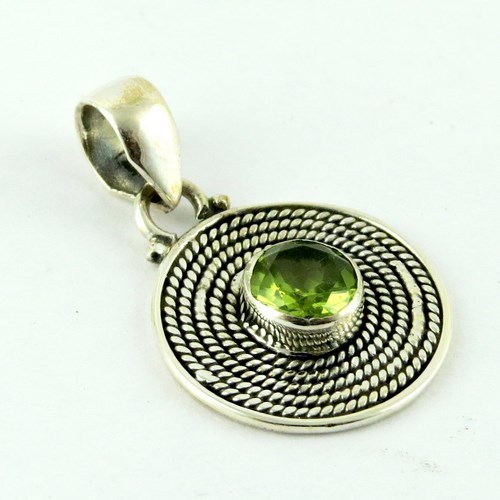 Passion Fruit !! Peridot 925 Sterling Silver Pendant