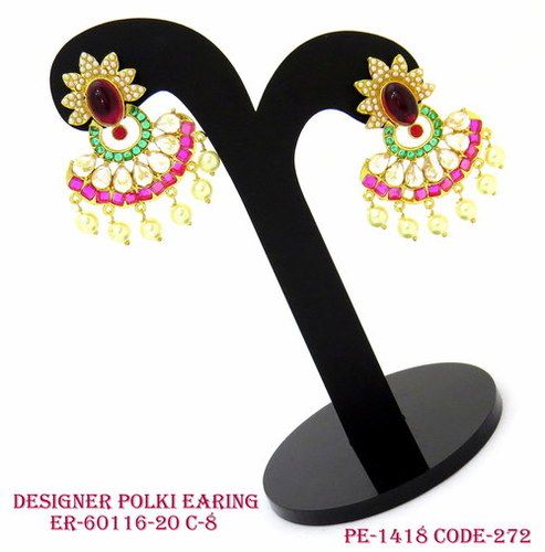 Pearl Polki Earring 