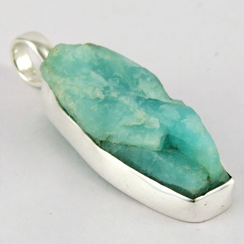 Touch Of Life !! Larimar 925 Sterling Silver Pendant