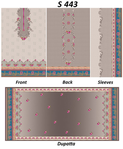 Digital kurtis with dupatta