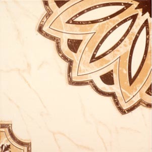 Ivory Flower Floor Tiles