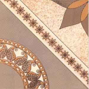 Ivory Round Design Floor Tiles