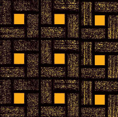 Black Orange Floor Tiles