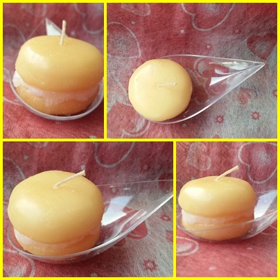 Orange Macaron Candles