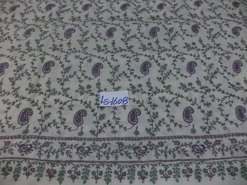 Hand Made White Pashmina Shawls