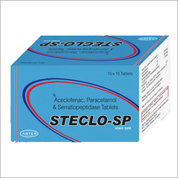 Aceclofenac Paracetamol Serratiopeptidase Tablet