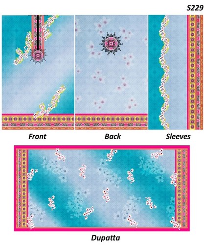 Digital kurtis with dupatta