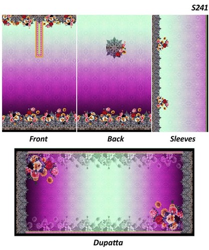 डिजिटल कुर्तियां और दुपट्टा