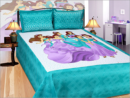 Cartoon Print Bed Sheet