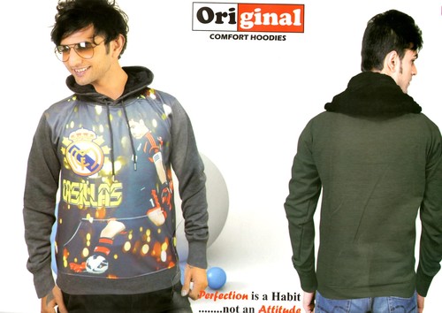 Boys Hoodies - Cotton Blend, Various Sizes, Gray | Soft Texture, Stylish Design, Drawstring Closure, Comfortable Fit