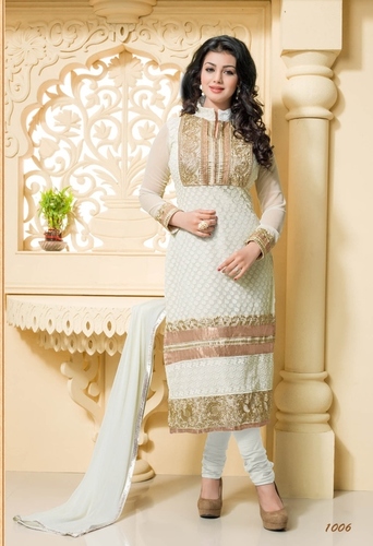 White Blissta Designer Salwar Suit