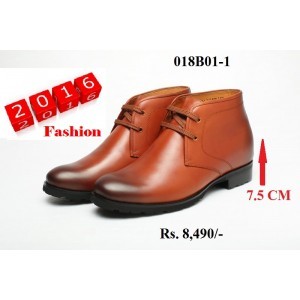 Cow boy boot in dual shade with extra heel