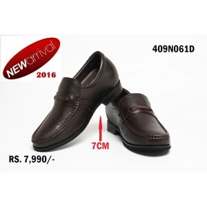 Causal Loafers Elevator Shoes In Brown