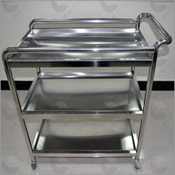 Stainless Steel Lab Trolley