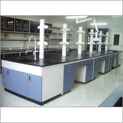 Laboratory Benches - Steel & Laminate, Variable Dimensions | Epoxy Resin Work Surface, 1000 kg Load Capacity, ISO 9001 Compliant