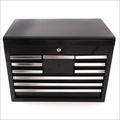 Portable Cabinets - Steel, 16x12x8 Inches, Black | Ten Drawers, Keyed Lock, Portable Storage, Handles