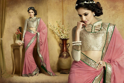 Lace Work Designer Saree