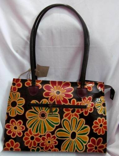 Printed Leather Shoulder Bag