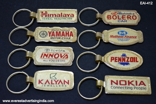 Economical Metal Key Chains - Varying Dimensions, Rectangular/Oval Shapes | Durable Metal, Lightweight, Customizable Design, Split Ring Attachment