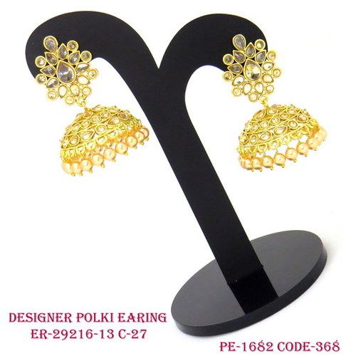 Polki Designer C Z Earring