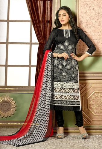 Black And White Fancy Salwar Suit