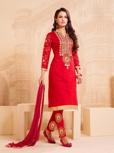 Red Party Wear Salwar Suit