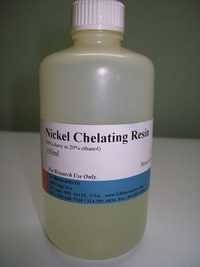 Nickel chelating resin