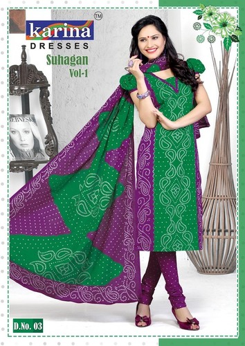 Unstitched Cotton Salwar Kameez Materials