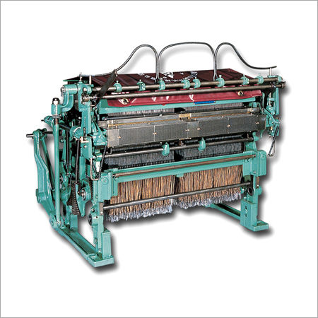 Green And Silver Jacquard Weaving Machine