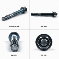 Fischer Fbnii Bolt - Steel, 8-18mm Diameter, Round Head, Silver Color, Powder Coated | Easy To Use, Precise Dimensions, Excellent Strength, Corrosion Resistance