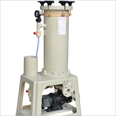 Chemical Filter With Mechanical Pump
