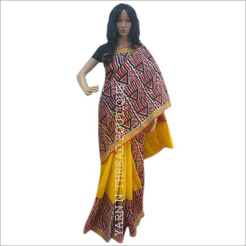 Hand Printed Bengal Tant Sarees