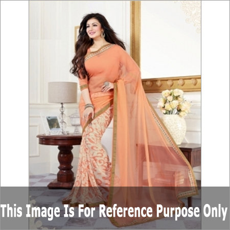 Beautiful Print Work Saree