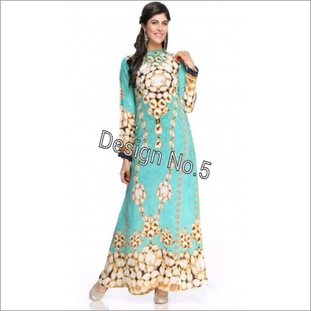 Floral Print Evening Gown