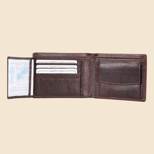 Wallets - Leather, 4x3x1 Inches, Brown | Snap Closure, 2 Bill Compartments, 6-8 Card Slots, Compact Design, Organized Layout