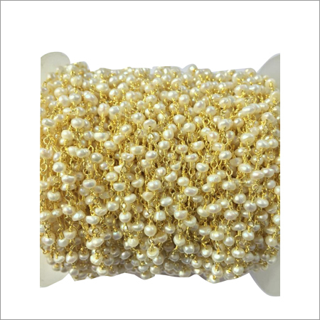 Pearl Gold Plated Chain