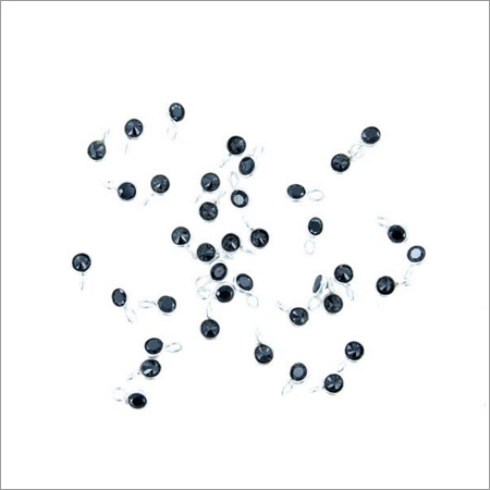 Black Spinel Bezel Connectors
