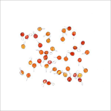 Silver Bezel Red Onyx Stone
