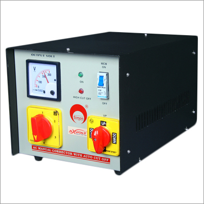 Manual Voltage Stabilizer - 0.25 kVA to 10 kVA | Adjustable Output, Input Range 100-290V to 170-290V, High Voltage Cut-off, 1 Year Warranty
